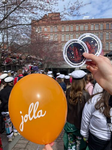 The Orange Jolla balloon outdoors