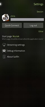 A screenshot showcasing the updated settings screen