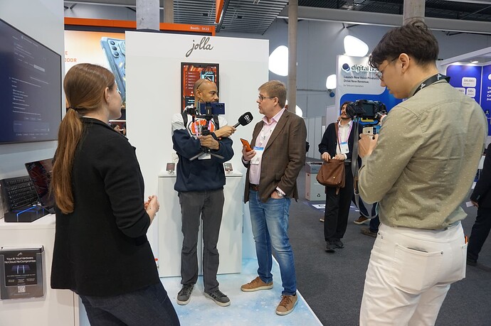 Interview behind-the-scenes