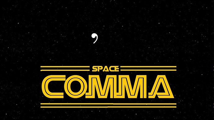 space comma