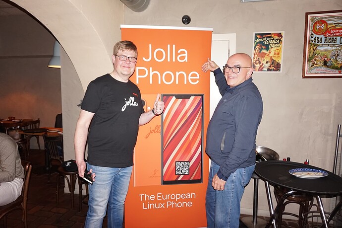 Sami with our host, who surprised us with a DOS terminal