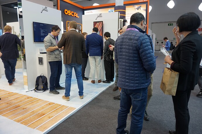 Visitors at the stand