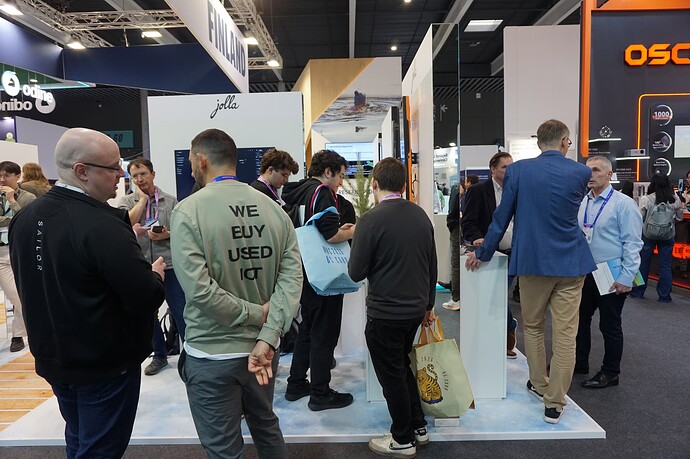 Visitors at the stand