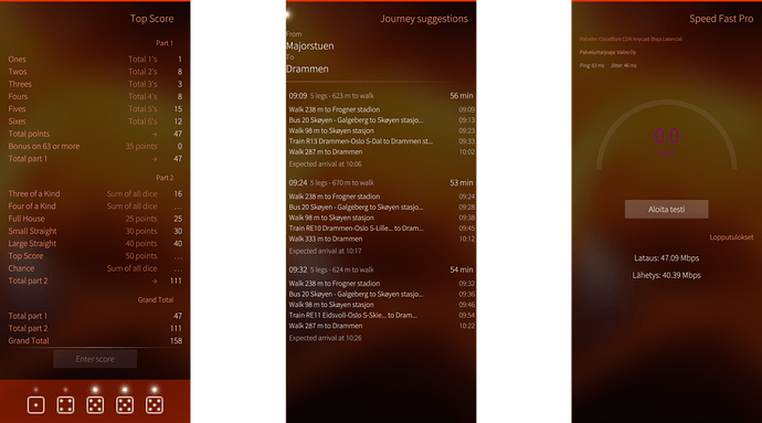 TopScore, Reis and Speed Fast Pro