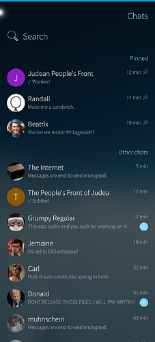 Chat list