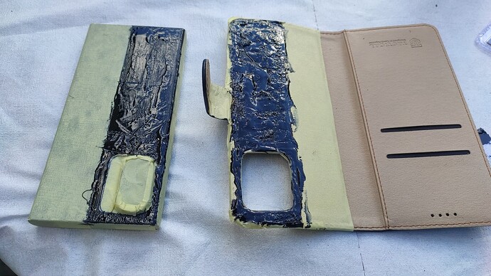 glue spread on both surfaces